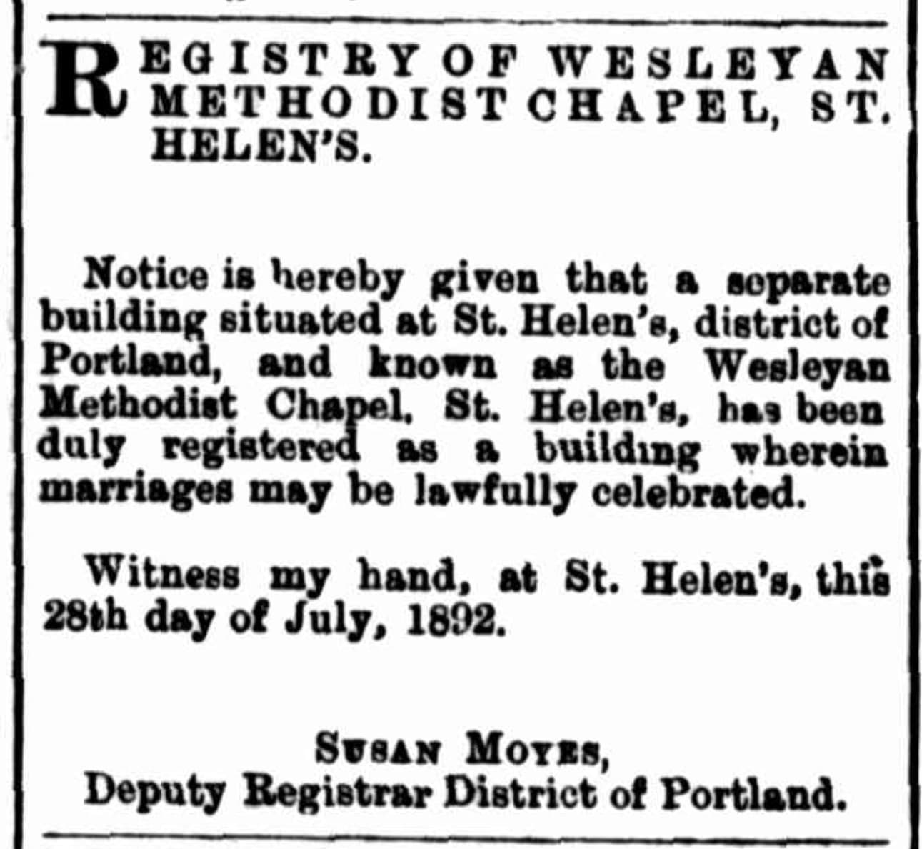 St Helens Wesleyan Methodist Chapel, St Helens, Tasmania