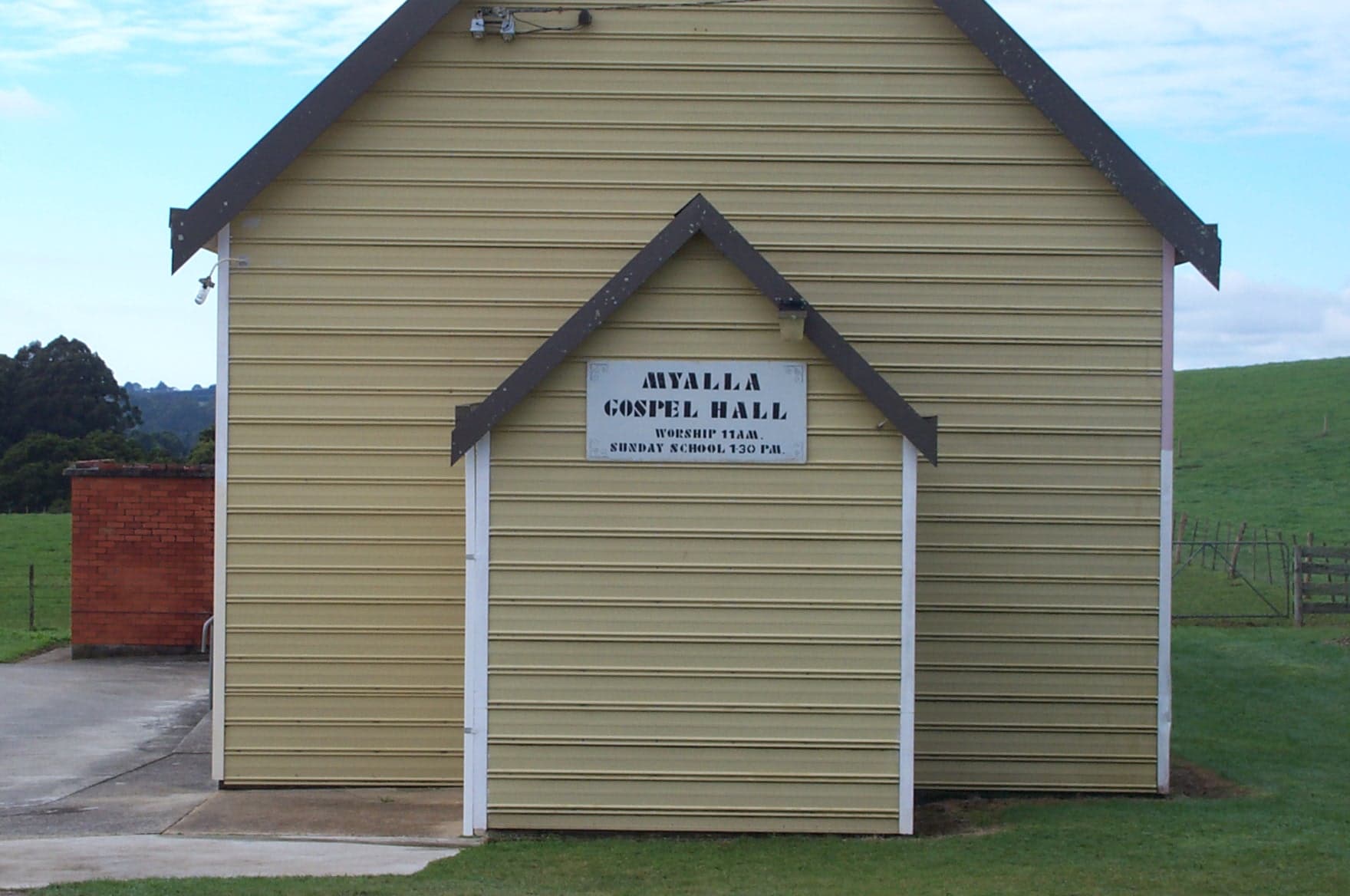 Myalla Gospel Hall, Myalla, Tasmania